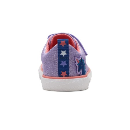 Παιδικό πάνινο Clarks Foxing Play Kid Purple Canvas